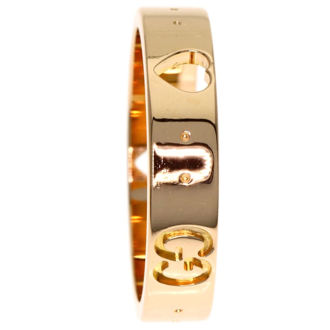 GUCCI RING K18 PINK GOLD: GUCCI Ring K18 Pink Gold Brand: GUCCI Type/Style: Ring Material: K18 Pink Gold, Color: Gold Size: 5(US) Accessories: None Accessories Notice: When purchasing pre-owned goods, please refer