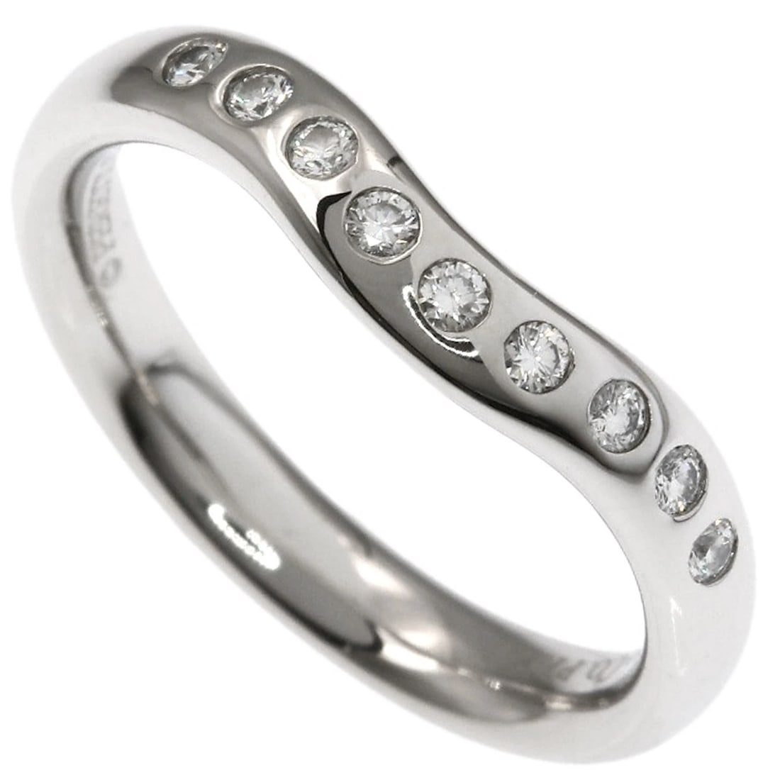 TIFFANY&CO. DIAMOND RING PLATINUM PT950: TIFFANY&Co. Diamond Ring Platinum PT950 Brand: TIFFANY&Co. Type/Style: Ring Material: Platinum PT950, Color: Silver Size: 4.25(US) Accessories: None Accessories Notice: When purchasing pre