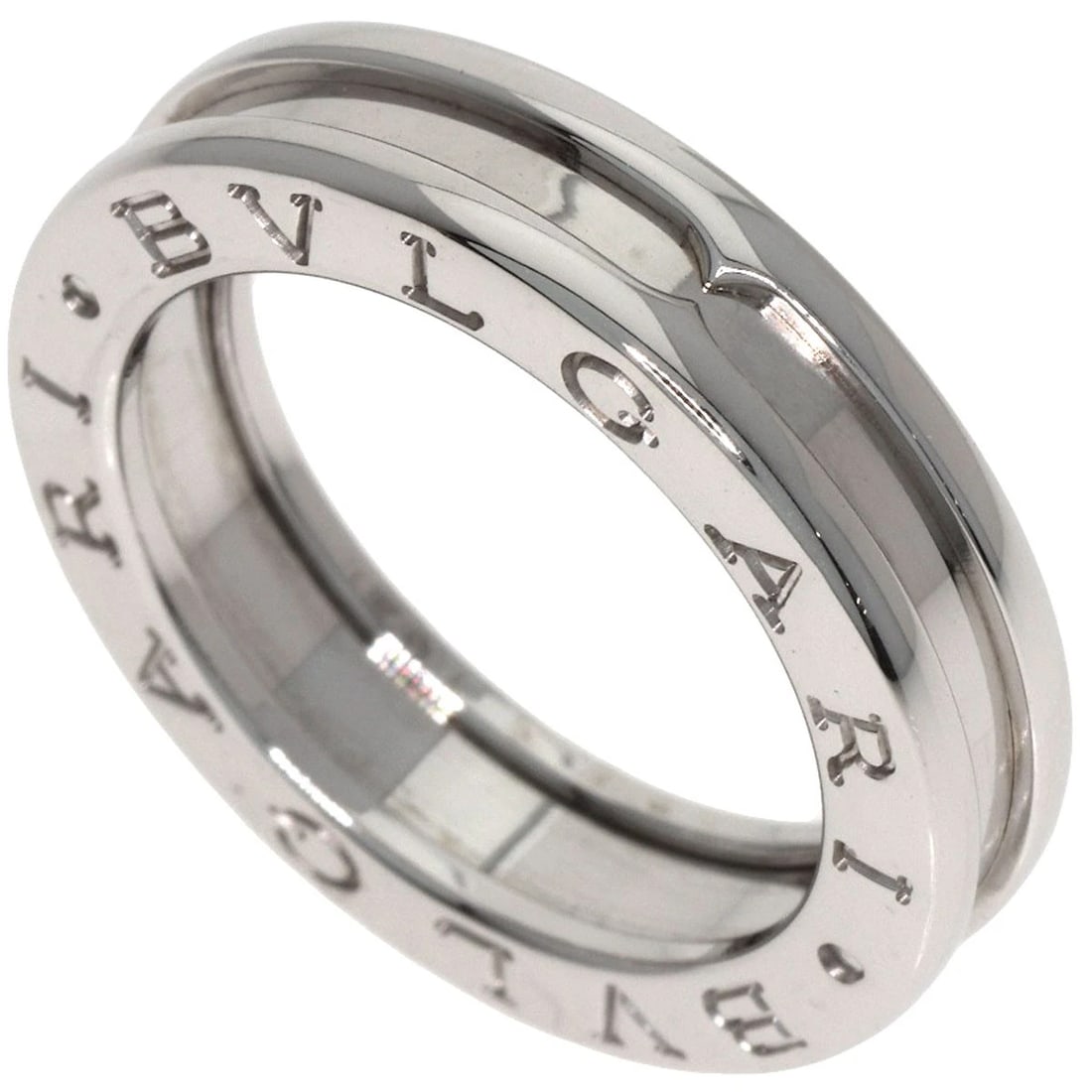 BVLGARI RING K18 WHITE GOLD: BVLGARI Ring K18 White Gold Brand: BVLGARI Type/Style: Ring Material: K18 White Gold, Color: Silver Size: 5.25(US) Accessories: None Accessories Notice: When purchasing pre-owned goods, pl