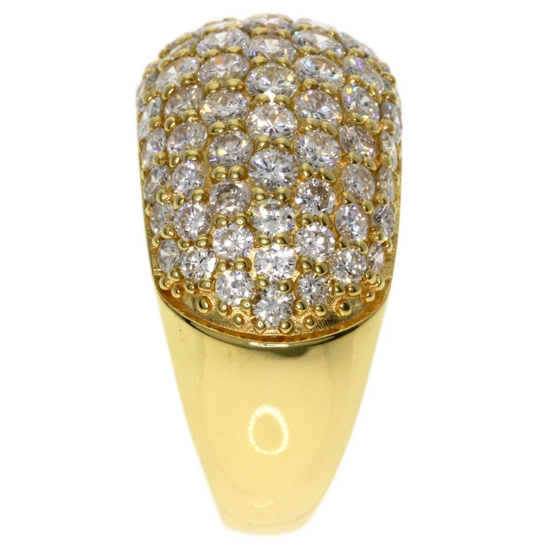 DIAMOND RING K18 YELLOW GOLD (1 of 4)