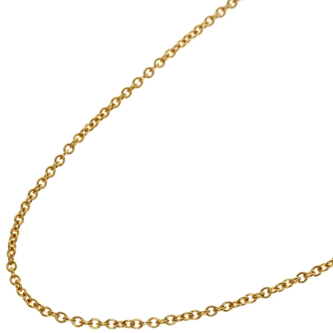 TIFFANY&CO. CHAIN NECKLACE K18 YELLOW GOLD: TIFFANY&Co. Chain Necklace K18 Yellow Gold Brand: TIFFANY&Co. Type/Style: Necklace Material: K18 Yellow Gold, Color: Gold Size: Chain Length:16.1inch/41cm Chain Width:0.4inch/1.1mm Accessories: No