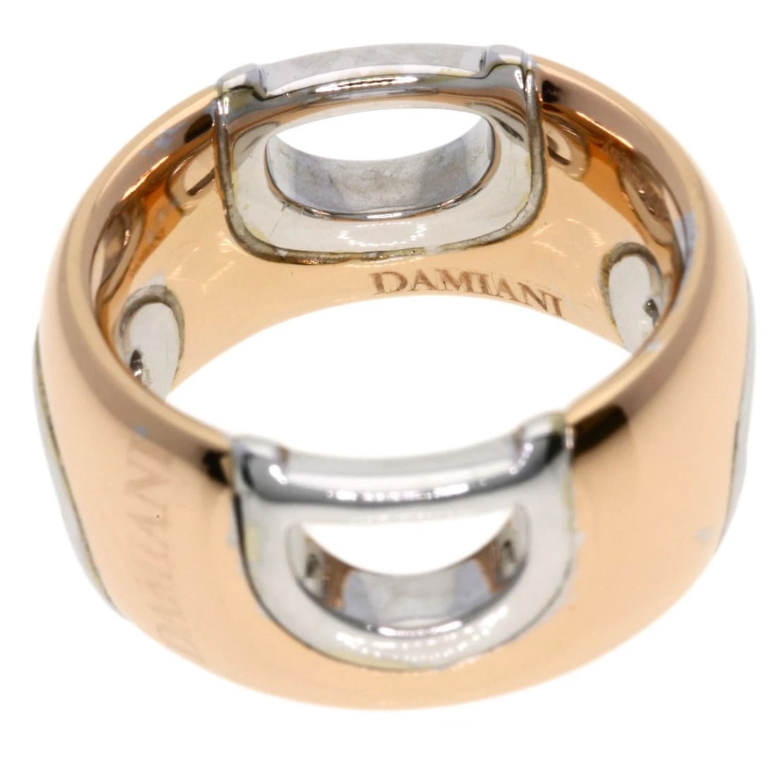 DAMIANI DIAMOND RING K18 PINK GOLD K18 WHITE GOLD (1 of 3)