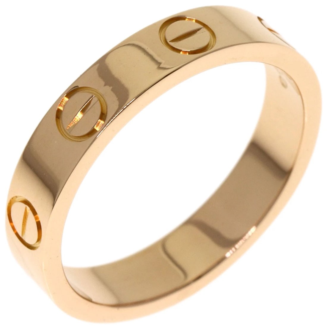 CARTIER RING K18 PINK GOLD: CARTIER Ring K18 Pink Gold Brand: CARTIER Type/Style: Ring Material: K18 Pink Gold, Color: Gold Size: 4.5(US) Accessories: None Accessories Notice: When purchasing pre-owned goods, please refer to