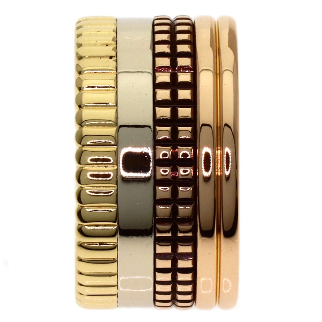 BOUCHERON RING K18 YELLOW GOLD K18 WHITE GOLD: Boucheron Ring K18 Yellow Gold K18 White Gold Brand: Boucheron Type/Style: Ring Material: K18 Yellow Gold/K18 White Gold/18K Pink Gold, Color: Gold Size: 7(US) Accessories: None Accessories Notice:
