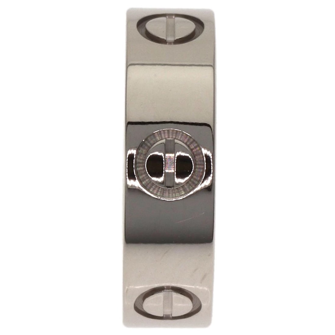 CARTIER RING K18 WHITE GOLD: CARTIER Ring K18 White Gold Brand: CARTIER Type/Style: Ring Material: K18 White Gold, Color: Silver Size: 5.75(US) Accessories: None Accessories Notice: When purchasing pre-owned goods, please refer