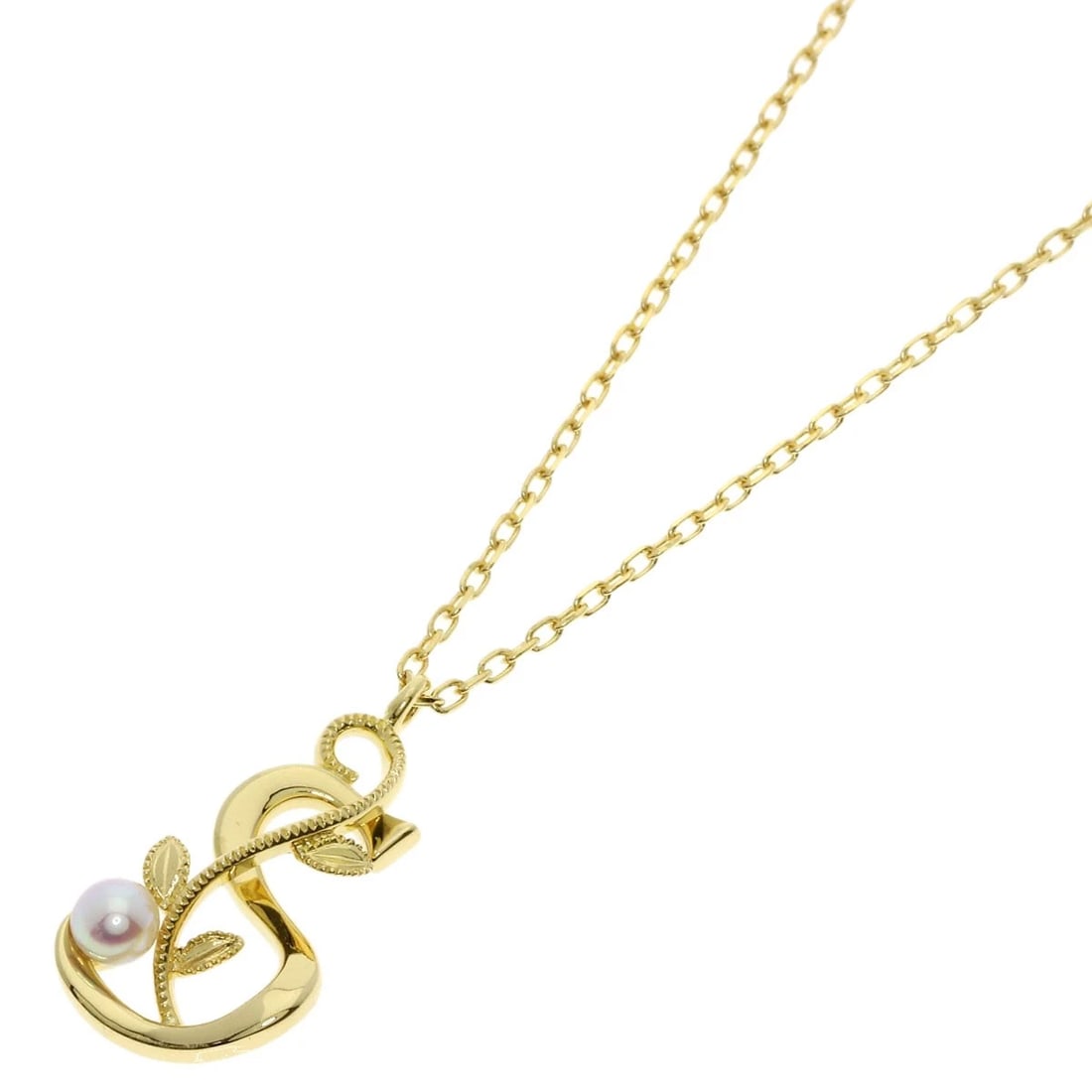MIKIMOTO PEARL NECKLACE K18 YELLOW GOLD: MIKIMOTO Pearl Necklace K18 Yellow Gold Brand: MIKIMOTO Type/Style: Necklace Material: K18 Yellow Gold, Color: Gold Size: Stone Size:0.1inch/3.3mm Chain Length:16.9inch/43cm Chain Width:0.3inch/0.8mm