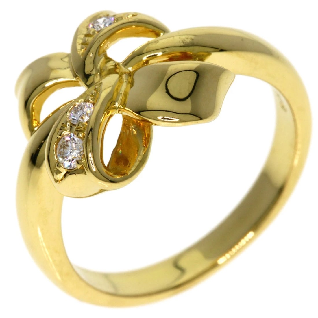 MIKIMOTO DIAMOND RING K18 YELLOW GOLD: MIKIMOTO Diamond Ring K18 Yellow Gold Brand: MIKIMOTO Type/Style: Ring Material: K18 Yellow Gold, Color: Gold Size: 5(US) Accessories: None Accessories Notice: When purchasing pre-owned goods, please