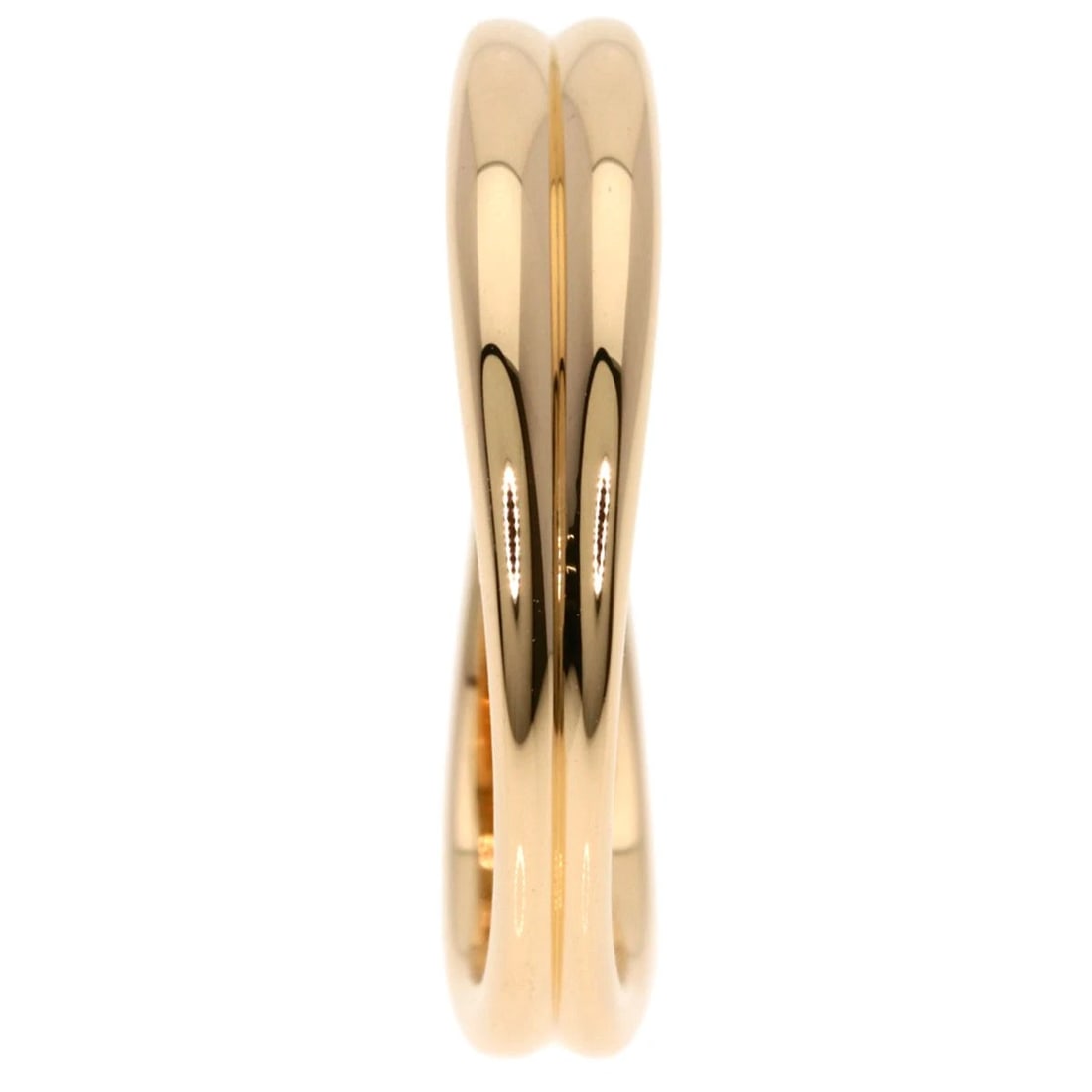 TIFFANY&CO. DOUBLE WAVE RING K18 PINK GOLD: TIFFANY&Co. Double wave Ring K18 Pink Gold Brand: TIFFANY&Co. Type/Style: Ring Material: K18 Pink Gold, Color: Gold Size: 6(US) Accessories: None Accessories Notice: When purchasing pre-ow
