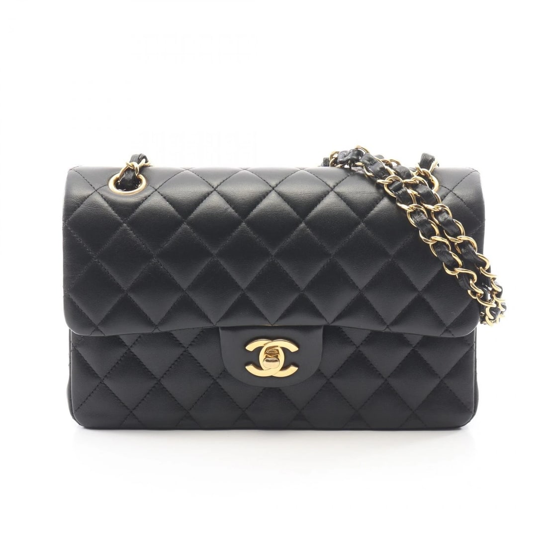 CHANEL MATELASSE W FLAP SHOULDER BAG: CHANEL Matelasse W flap Shoulder Bag Brand: CHANEL Type/Style: Shoulder Bag Material: Lambskin (sheep leather) Color: Black?ish colors Size: (H:5.5inch x W:9.1inch x D:2.4inch) Accessories: None