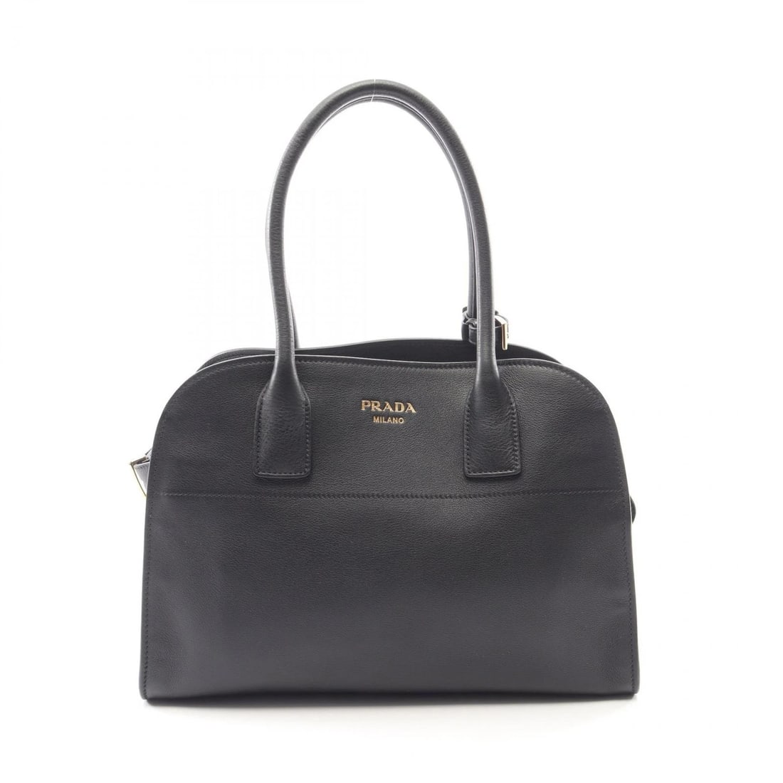 PRADA SOFT GLAIN MEDIUM TOTE HAND BAG: PRADA SOFT GLAIN Medium Tote hand Bag Brand: PRADA Type/Style: Tote Bag Material: leather Color: Black?ish colors Size: (H:9.1inch x W:12.6inch x D:5.7inch) Accessories: None Accessories N