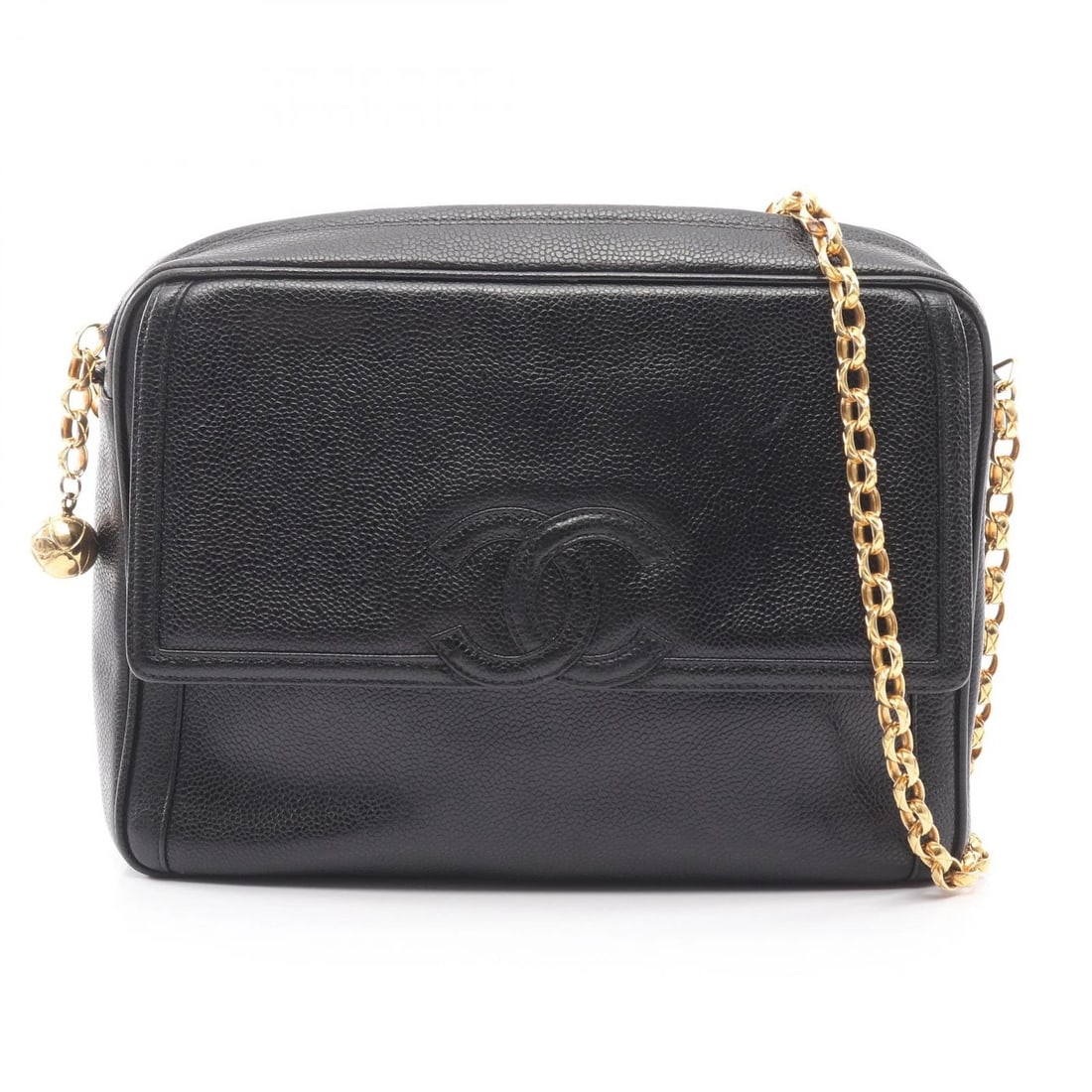 CHANEL COCO MARK CHAIN CROSSBODY SHOULDER BAG: CHANEL COCO Mark Chain Crossbody Shoulder Bag Brand: CHANEL Type/Style: Shoulder Bag Material: Calfskin (cowhide) Color: Black?ish colors Size: (H:7.9inch x W:10.6inch x D:3.0inch) Accessories: None