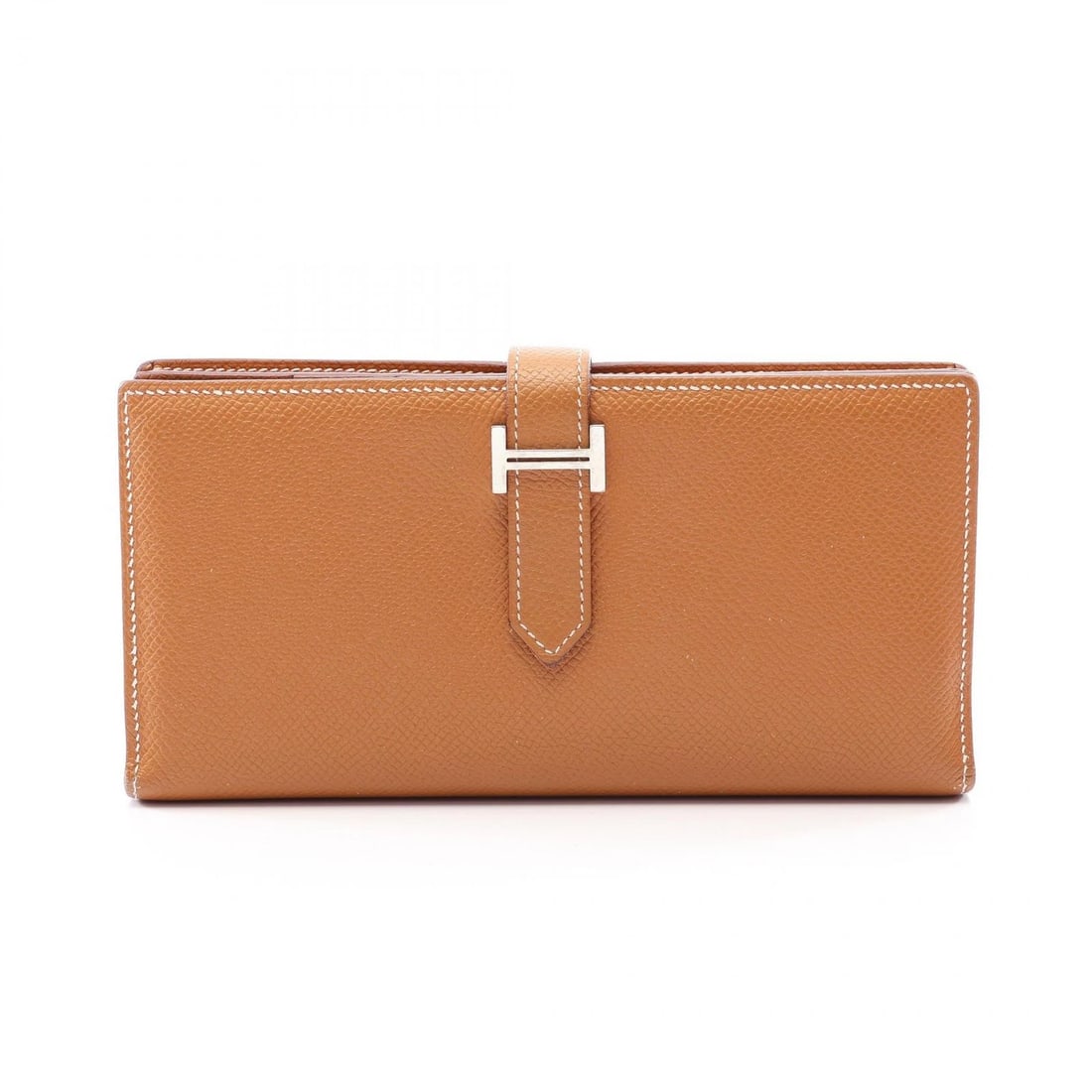 HERMES BEARN SOUFFLET BIFOLD PURSE WALLET X EPSOM LEATHER: HERMES Bearn Soufflet Bifold purse wallet x Epsom leather Brand: HERMES Type/Style: Bifoldpurse Material: Epsom ? leather ? Calfskin (cowhide) ? Epsom Color: Gold / Brown?ish colors Size: (H:3.5inch