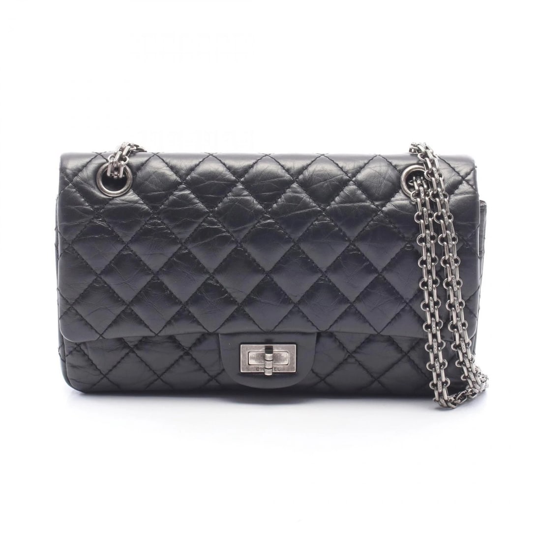 CHANEL 2.55 MATELASSE CHAIN SHOULDER BAG: CHANEL 2.55 Matelasse Chain Shoulder Bag Brand: CHANEL Type/Style: Shoulder Bag Material: leather Color: Black?ish colors Size: (H:5.7inch x W:9.4inch x D:3.1inch) Accessories: None Accessories