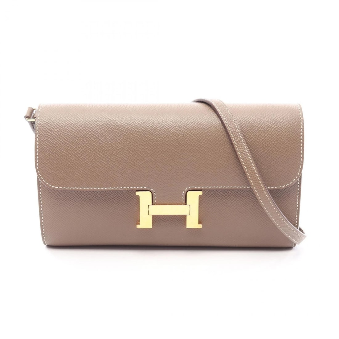 HERMES CONSTANCE LONG TO GO SHOULDER CROSSBODY BAG: HERMES constance long to go Shoulder crossbody Bag Brand: HERMES Type/Style: Shoulder Bag Material: Epsom ? leather ? Calfskin (cowhide) ? Epsom Color: Etoupe Grey / Gray?ish colors Size: (H:4.7inch x
