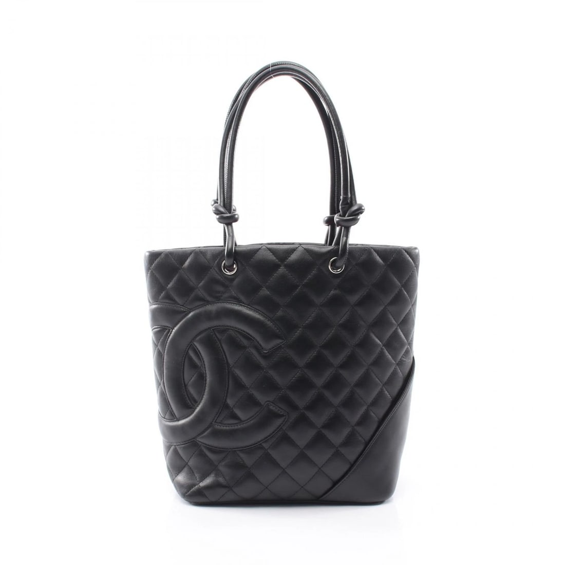 CHANEL CAMBON LINE MEDIUM SHOULDER TOTE BAG: CHANEL Cambon line medium Shoulder Tote Bag Brand: CHANEL Type/Style: Tote Bag Material: leather Color: Black?ish colors Size: (H:9.4inch x W:7.9inch x D:4.5inch) Accessories: None Accesso