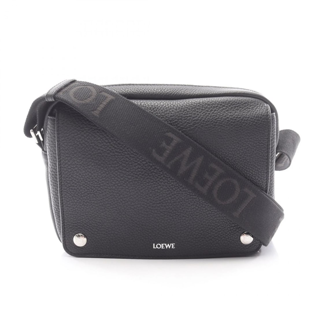 LOEWE PEBBLE MESSENGER MEDIUM SHOULDER CROSSBODY BAG: LOEWE Pebble Messenger Medium Shoulder crossbody Bag Brand: LOEWE Type/Style: Shoulder Bag Material: leather Color: Black?ish colors Size: (H:6.7inch x W:8.7inch x D:2.0inch) Accessories: None