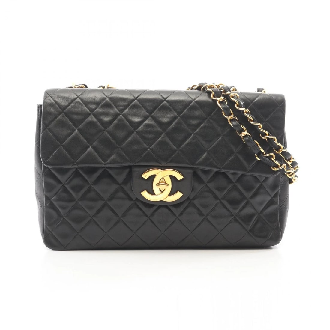 CHANEL JUMBO MATELASSE 34 SHOULDER BAG LAMBSKIN SHEEP LEATHER: CHANEL Jumbo Matelasse 34 Shoulder Bag Lambskin sheep leather Brand: CHANEL Type/Style: Shoulder Bag Material: Lambskin (sheep leather) Color: Black?ish colors Size: (H:8.7inch x W:13.4inch x D:3.9inc