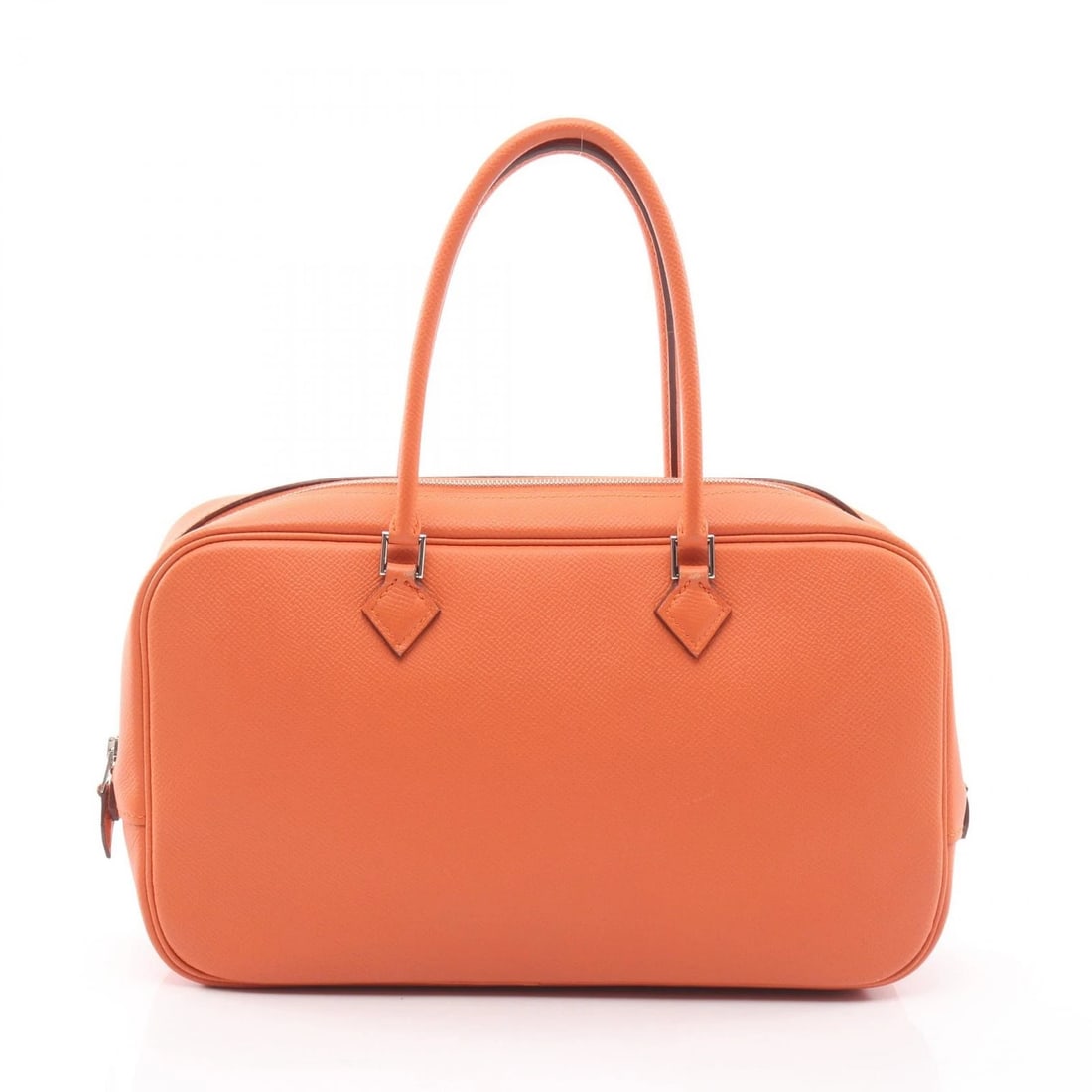 HERMES PLUME ELAN 28 HANDBAG Q EPSOM LEATHER ORANGE (1 of 5)