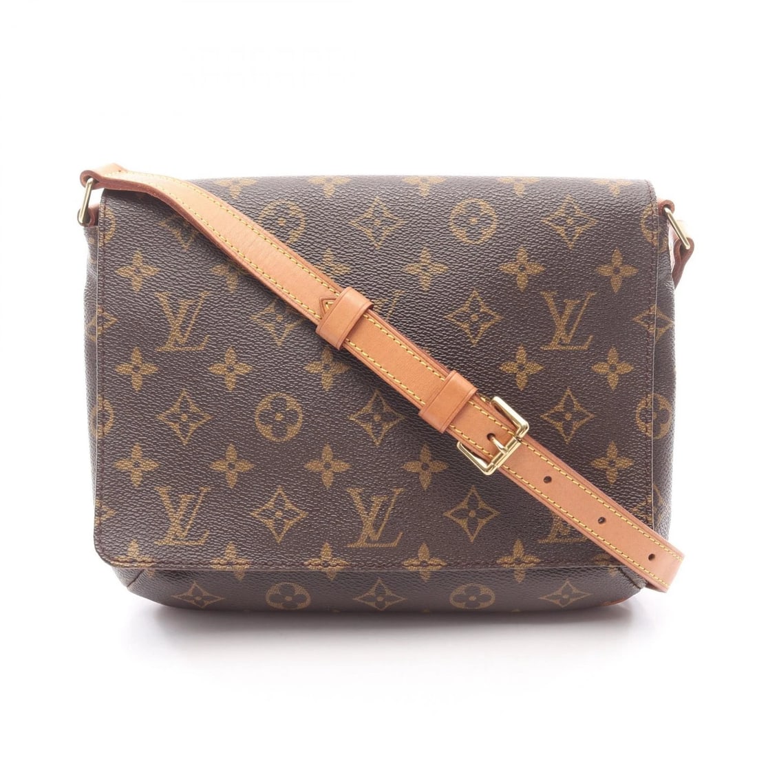 LOUIS VUITTON ?MUSETTE TANGO SHORT SHOULDER BAG: LOUIS VUITTON ?Musette Tango short Shoulder Bag Brand: LOUIS VUITTON Type/Style: Shoulder Bag Material: Monogram ? PVC coated canvas ? leather Color: Brown?ish colors Size: (H:7.9inch x W:9.8inch x D: