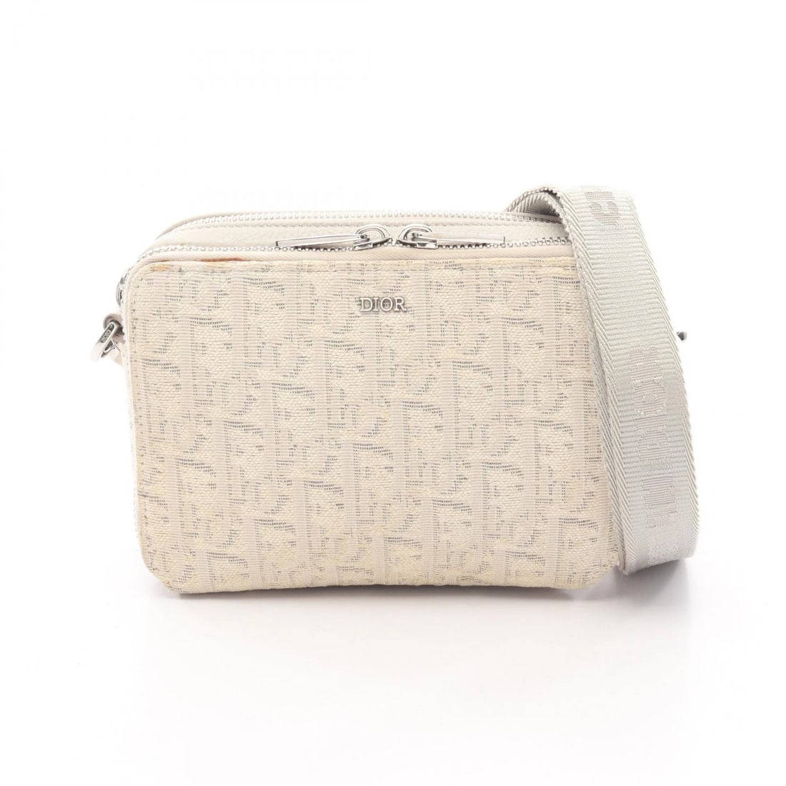 CHRISTIAN DIOR OBLIQUE SHOULDER CROSSBODY BAG CANVAS BEIGE: Christian Dior Oblique Shoulder Crossbody Bag canvas Beige Brand: DIOR Type/Style: Shoulder Bag Material: canvas Color: Beige?ish colors Size: (H:4.7inch x W:6.7inch x D:2.0inch) Accessories: None