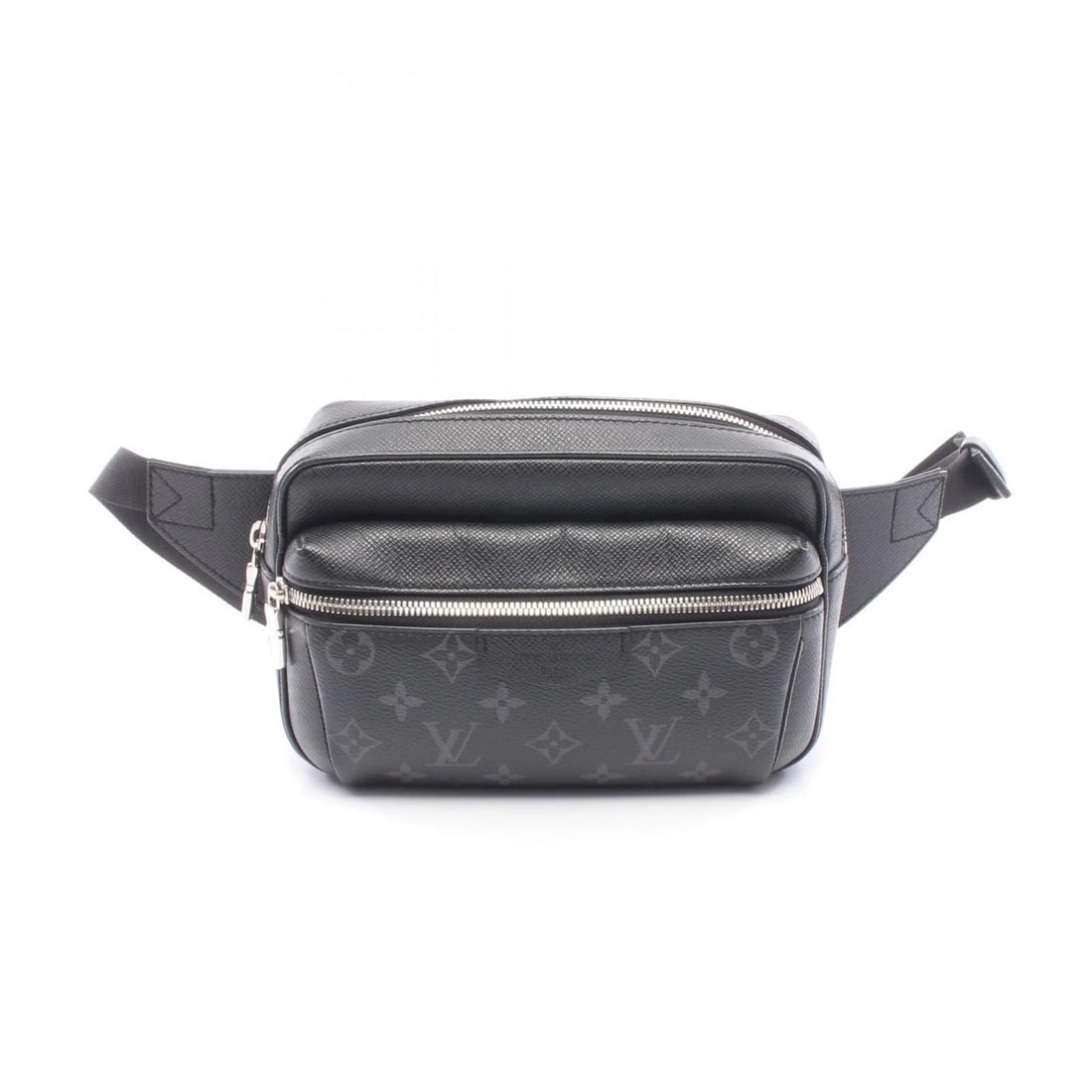 LOUIS VUITTON OUTDOOR WAIST BUM BAG: LOUIS VUITTON outdoor Waist Bum bag Brand: LOUIS VUITTON Type/Style: Waist bag Body bag Material: Taigarama ? PVC coated canvas ? leather Color: Black / Black?ish colors Size: (H:5.9inch x W:8.3inch x