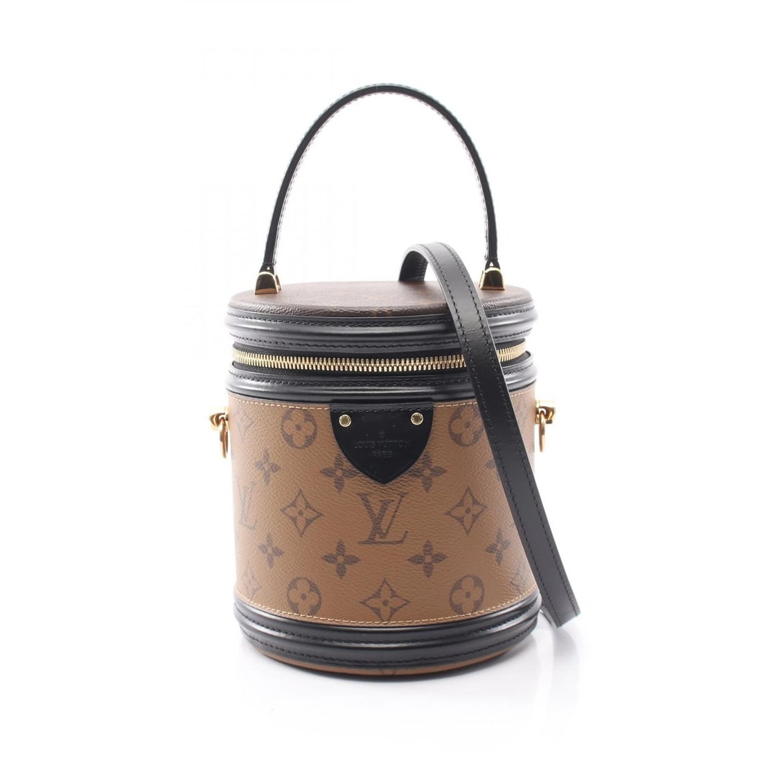 LOUIS VUITTON CANNES SHULDER HANDBAG MONOGRAM REVERSE: LOUIS VUITTON Cannes Shulder handbag Monogram Reverse Brand: LOUIS VUITTON Type/Style: Handbag Material: Monogram Reverse ? PVC coated canvas ? leather Color: Brown?ish colors ? Black?ish colors Size: