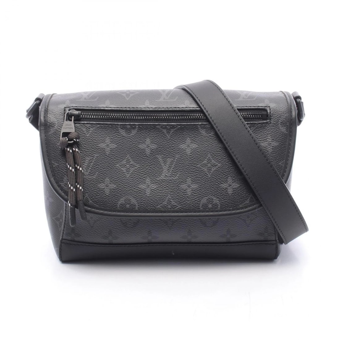 LOUIS VUITTON PULSE MESSENGER SHOULDER CROSSBODY BAG: LOUIS VUITTON Pulse Messenger Shoulder crossbody Bag Brand: LOUIS VUITTON Type/Style: Shoulder Bag Material: Monogram eclipse reverse ? PVC coated canvas ? leather Color: Gres / Black?ish colors ? Gra