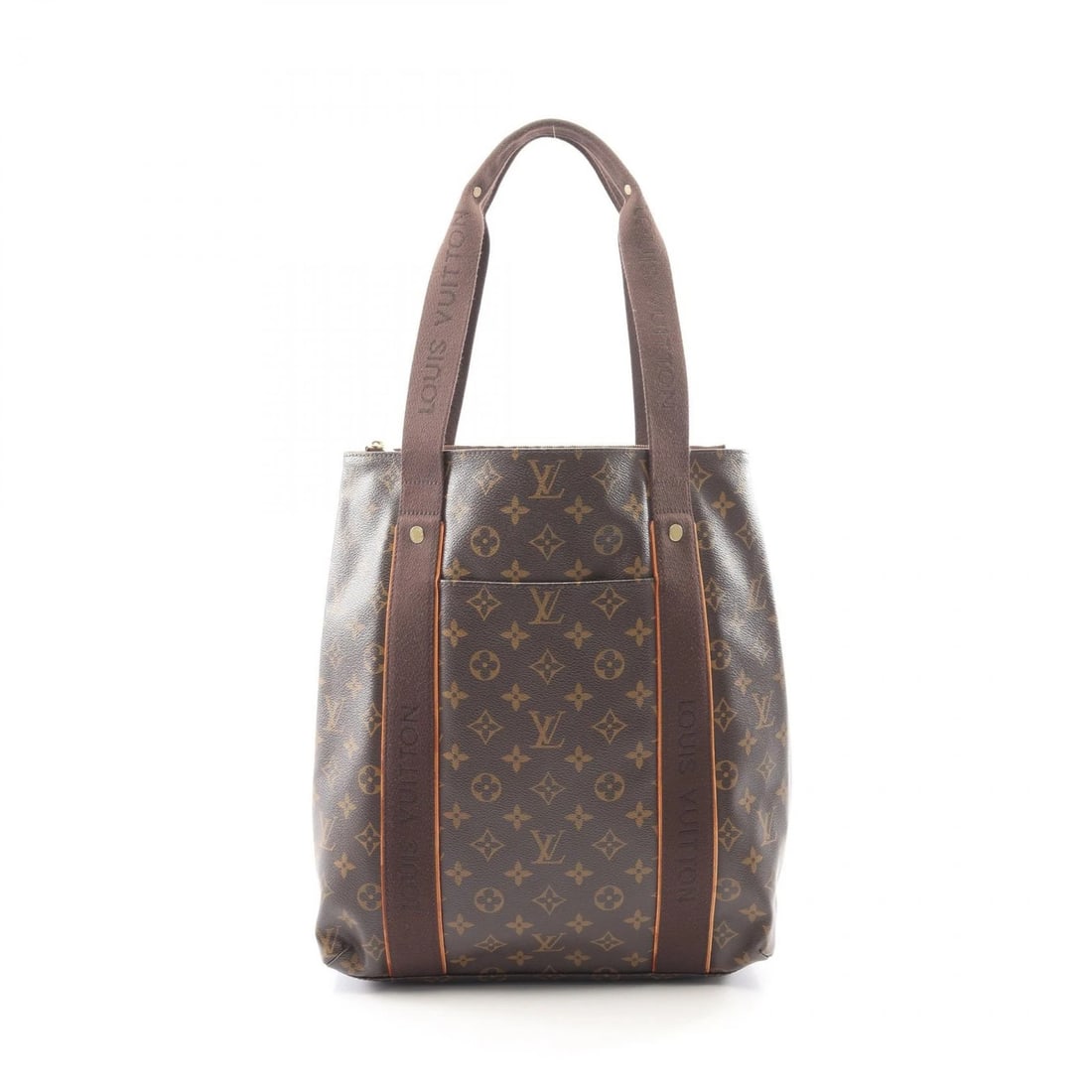 LOUIS VUITTON CABAS BOBOURG TOTE SHOULDER BAG: LOUIS VUITTON Cabas Bobourg Tote Shoulder Bag Brand: LOUIS VUITTON Type/Style: Tote Bag Material: Monogram ? PVC coated canvas ? leather Color: Brown?ish colors Size: (H:14.6inch x W:12.6inch x D:3.9i