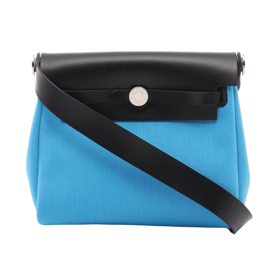 HERMES HERBAG ZIP MINI CROSSBODY SHOULDER BAG: HERMES Herbag Zip Mini crossbody Shoulder Bag Brand: HERMES Type/Style: Shoulder Bag Material: Towar Military ? canvas ? leather ? Toile Military / Vache leather hunter Color: Blue?ish colors ? Black?