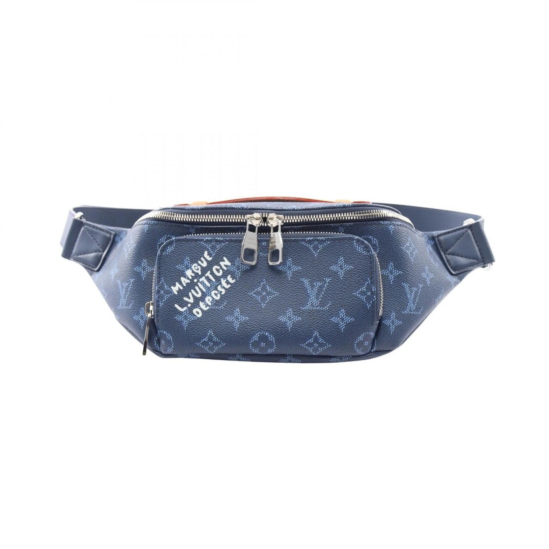 LOUIS VUITTON RUSH BUM WAIST BAG CANVAS LEATHER MONOGRAM: LOUIS VUITTON Rush Bum Waist Bag canvas leather Monogram Brand: LOUIS VUITTON Type/Style: Waist bag Body bag Material: PVC coated canvas ? leather ? Monogram?Heritage Color: Navy?ish colors Size: (H:6