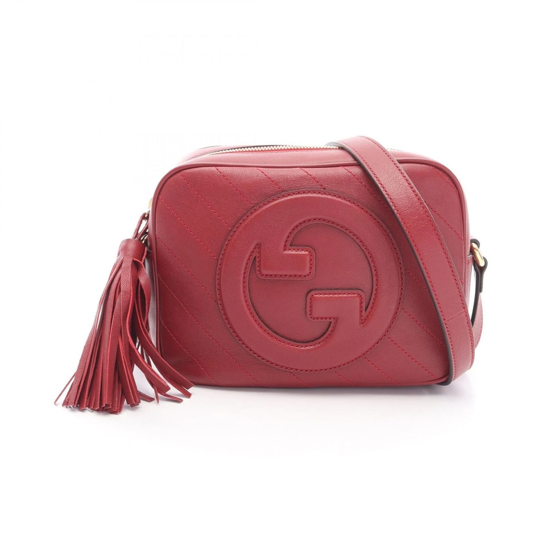 GUCCI BLONDIE SHOULDER BAG CROSSBODY LEATHER RED: GUCCI Blondie Shoulder Bag crossbody leather Red Brand: GUCCI Type/Style: Shoulder Bag Material: leather Color: Red?ish colors Size: (H:6.5inch x W:8.1inch x D:3.0inch) Accessories: None A