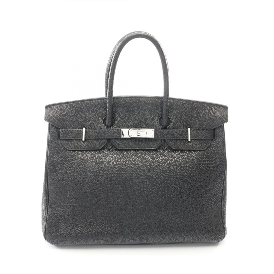HERMES BIRKIN 35 HANDBAG TOGO LEATHER BLACK: HERMES Birkin 35 Handbag Togo leather Black Brand: HERMES Type/Style: Handbag Material: Togo leather ? leather Color: Black?ish colors Size: (H:11.0inch x W:13.8inch x D:7.1inch) Accessories: None