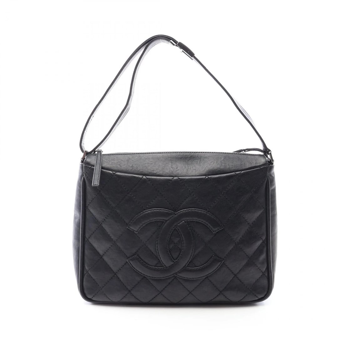 CHANEL WILD STITCH LARGE COCO MARK SHOULDER BAG: CHANEL Wild Stitch Large COCO Mark Shoulder Bag Brand: CHANEL Type/Style: Shoulder Bag Material: leather Color: Black?ish colors Size: (H:9.8inch x W:12.2inch x D:3.5inch) Accessories: None