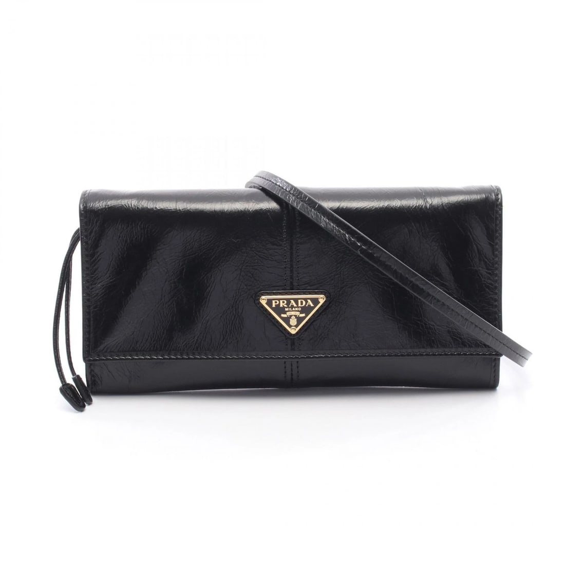 PRADA CROSSBODY SHOULDER BAG LEATHER BLACK: PRADA Crossbody Shoulder Bag leather Black Brand: PRADA Type/Style: Shoulder Bag Material: leather Color: Black?ish colors Size: (H:3.9inch x W:7.9inch x D:1.0inch) Accessories: None Acces