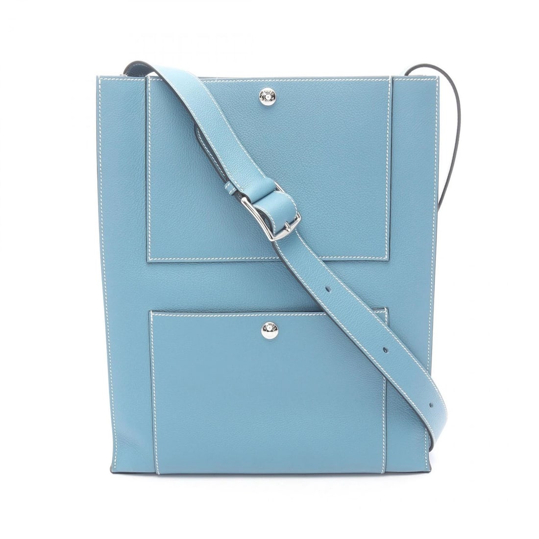 HERMES CABASH SHOULDER CROSSBODY BAG EVERCOLOR LEATHER: HERMES Cabash Shoulder Crossbody Bag Evercolor leather Brand: HERMES Type/Style: Shoulder Bag Material: Evercolor leather ? leather ? Evercolor leather Color: Blue Jeans / Blue?ish colors Size: (H:13.