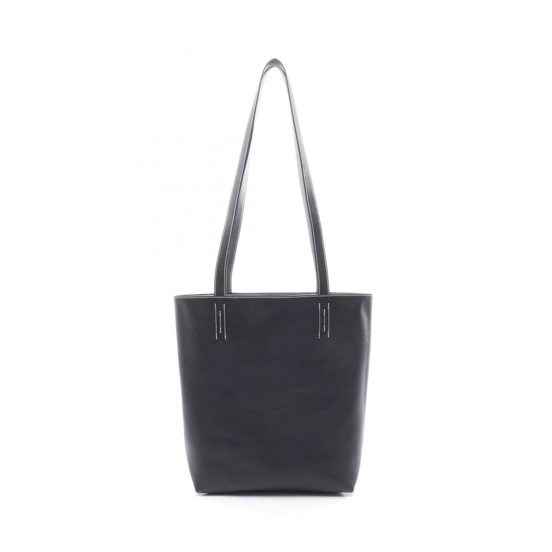 HERMES NEO DOUBLE SENSE 35 TOTE SHOULDER BAG: HERMES Neo Double Sense 35 Tote shoulder Bag Brand: HERMES Type/Style: Tote Bag Material: Sikkim leather ? Sikkim leather Color: Noir Black / Black?ish colors ? Green?ish colors Size: (H:13.4inch x W: