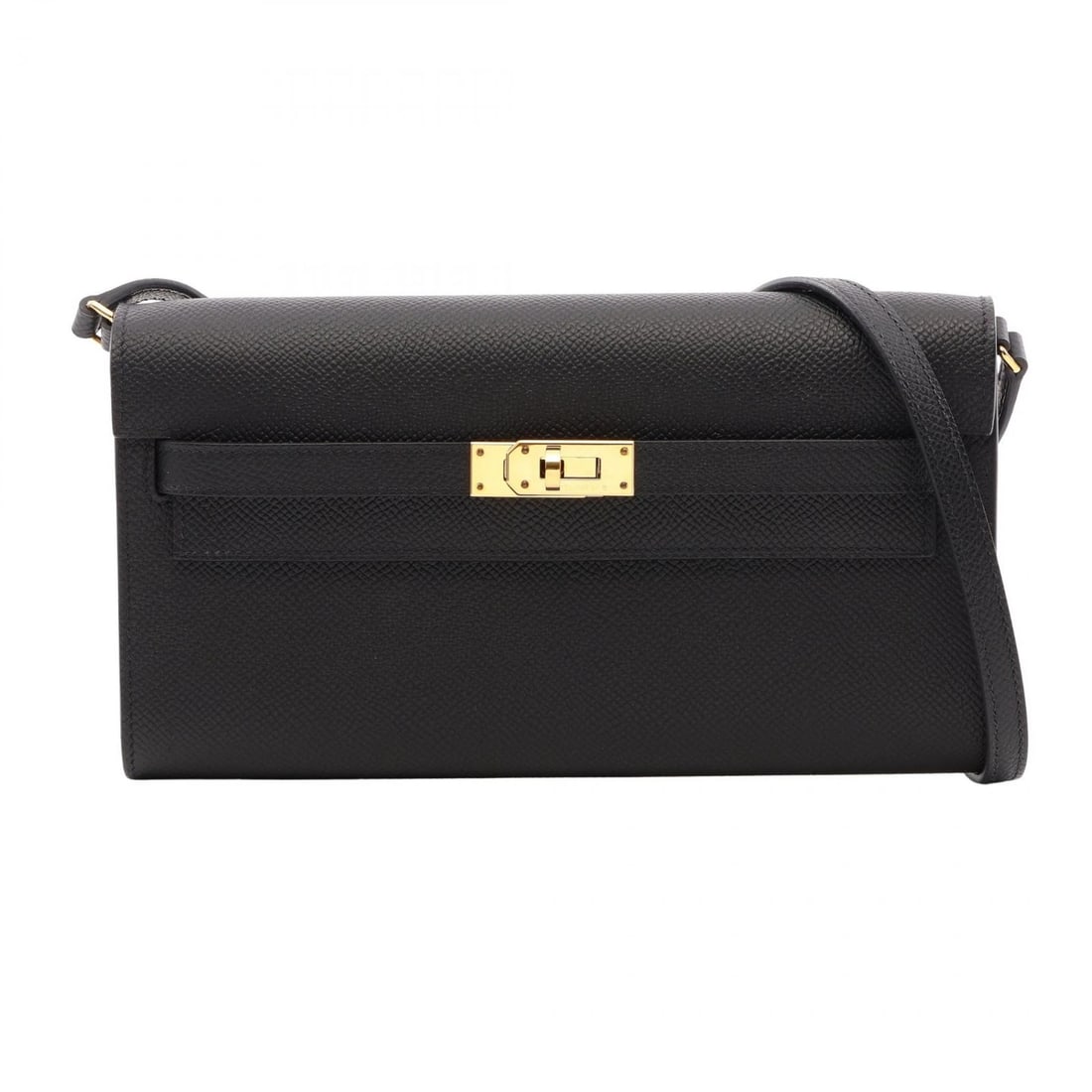 HERMES KELLY TO GO SHOULDER CROSSBODY BAG: HERMES Kelly to go Shoulder Crossbody Bag Brand: HERMES Type/Style: Shoulder Bag Material: Epsom ? Epsom Color: Black?ish colors Size: (H:4.5inch x W:8.1inch x D:1.4inch) Accessories: None