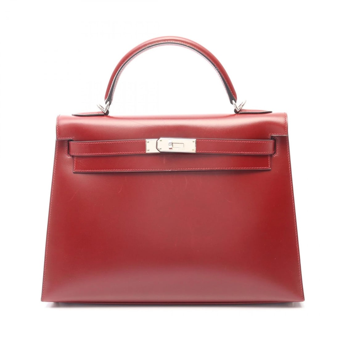 HERMES KELLY 32 SELLIER SHOULDER HANDBAG: HERMES Kelly 32 Sellier Shoulder Handbag Brand: HERMES Type/Style: Handbag Material: Box calf leather ? Calfskin (cowhide) Color: Rouge H / Bordeaux?ish colors Size: (H:9.1inch x W:12.6inch x