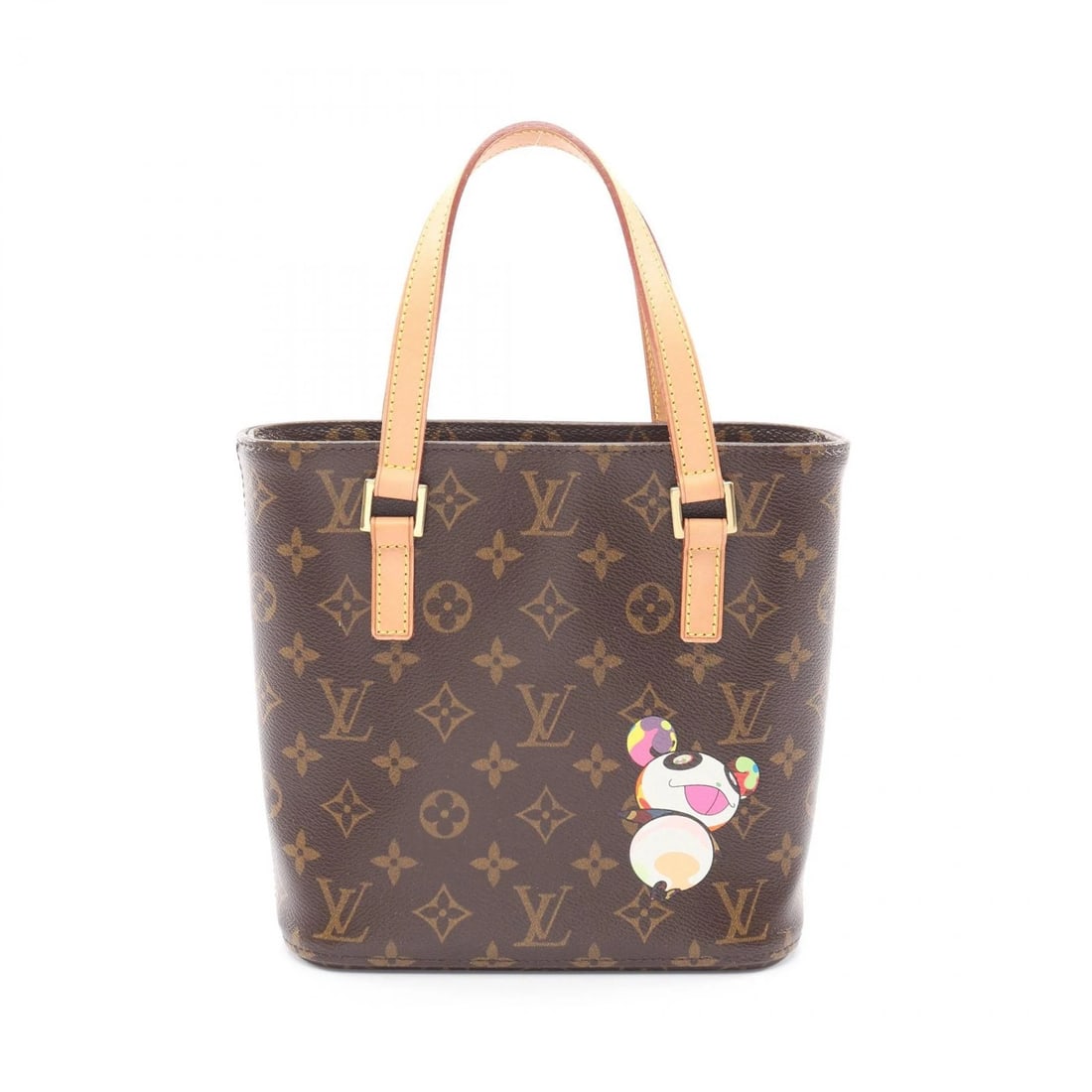 LOUIS VUITTON VAVIN PM TOTE HANDBAG MONOGRAM: LOUIS VUITTON Vavin PM Tote Handbag Monogram Brand: LOUIS VUITTON Type/Style: Handbag Material: PVC coated canvas ? leather Color: Brown?ish colors ? Multicolor?ish colors Size: (H:8.1inch x W:8.1inch