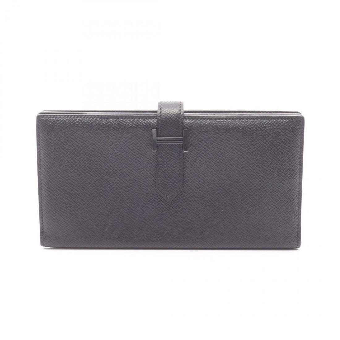 HERMES BEARN SOUFFLET BIFOLD PURSE WALLET EPSOM LEATHER BLACK: HERMES Bearn Soufflet Bifold purse wallet Epsom leather Black Brand: HERMES Type/Style: Bifoldpurse Material: Epsom ? leather ? Calfskin (cowhide) ? Epsom Color: Black?ish colors Size: (H:3.5inch x