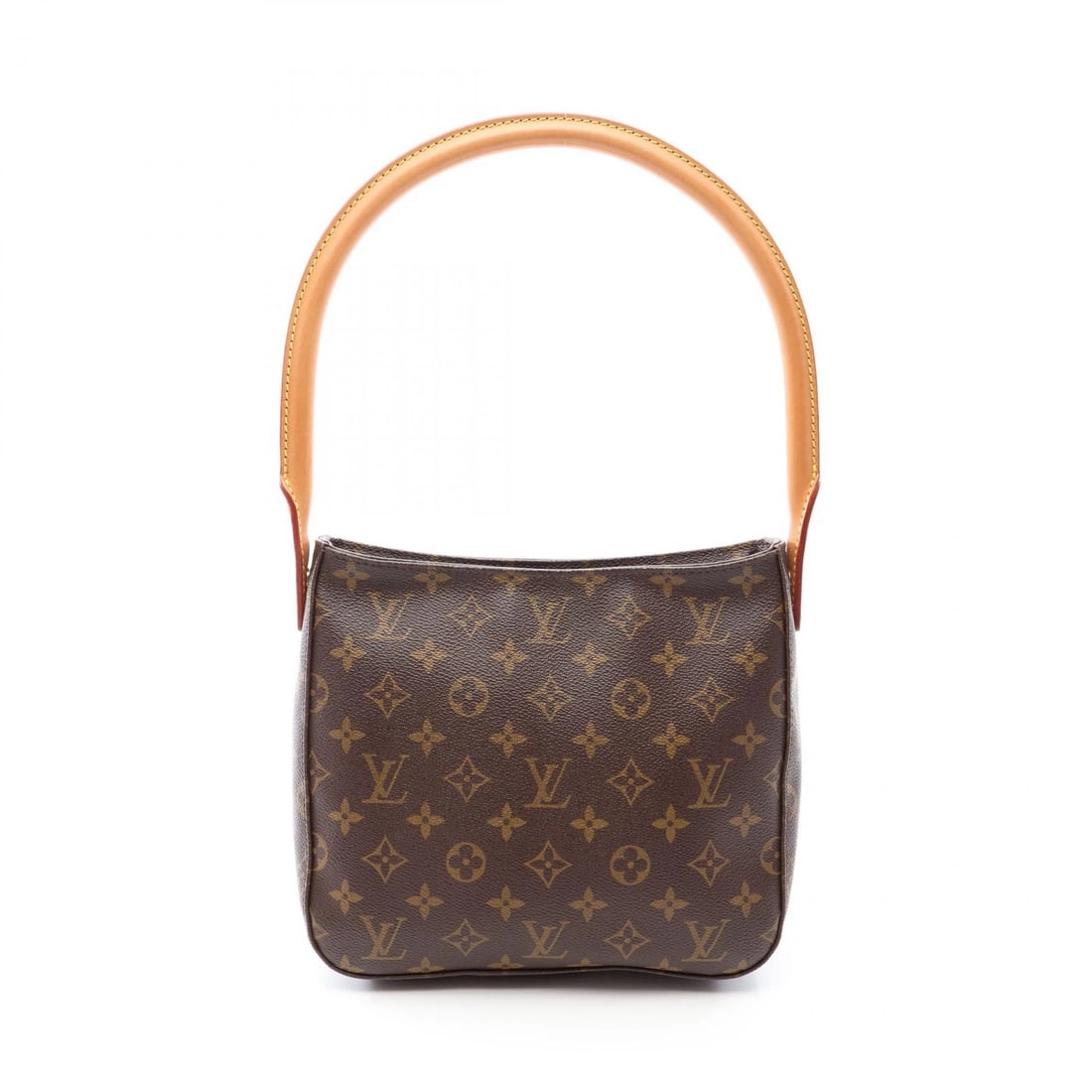 LOUIS VUITTON LOOPING MM SHOULDER HANDBAG: LOUIS VUITTON Looping MM Shoulder Handbag Brand: LOUIS VUITTON Type/Style: Shoulder Bag Material: Monogram ? PVC coated canvas ? leather Color: Brown?ish colors Size: (H:8.3inch x W:9.4inch x
