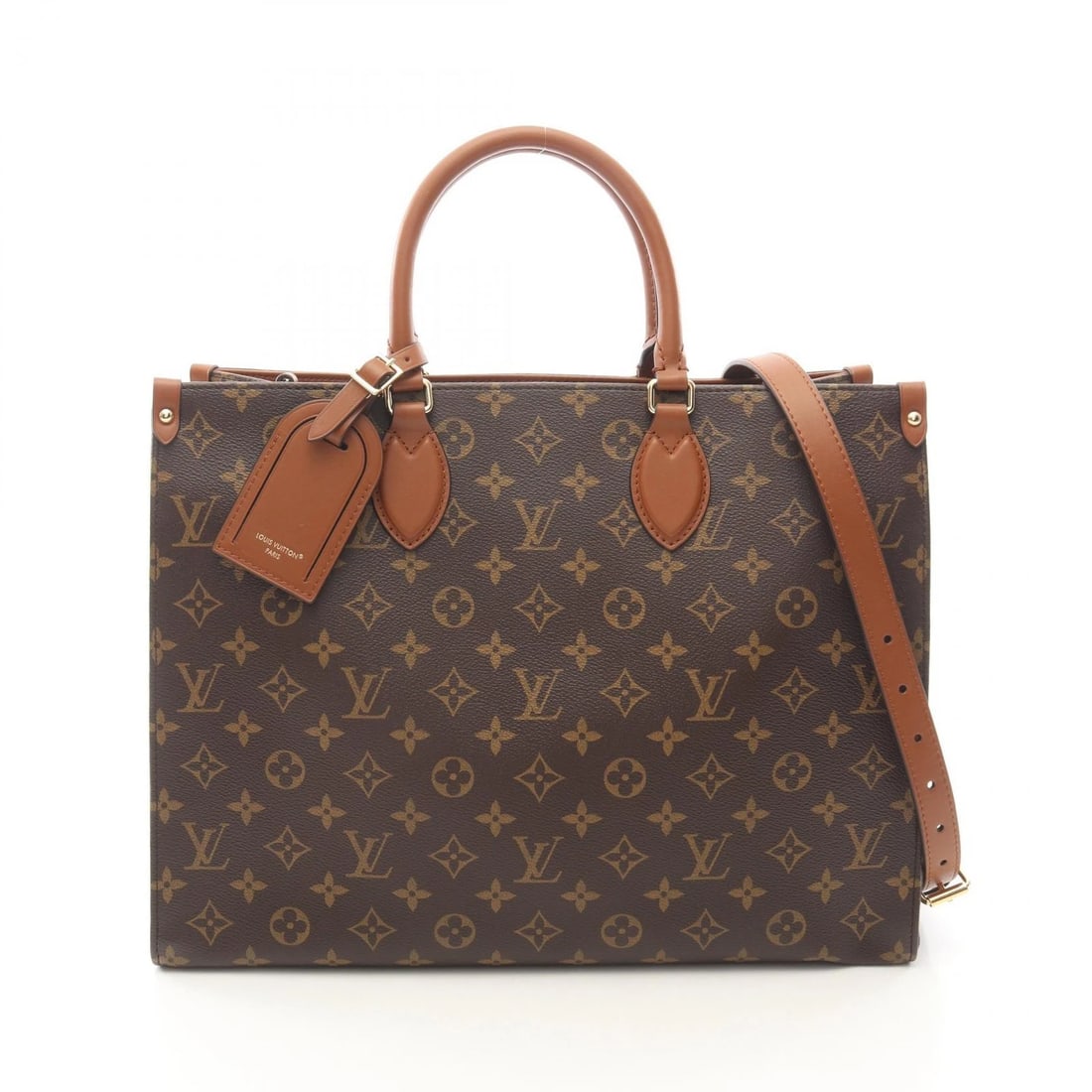 LOUIS VUITTON ON-THE-GO ORGANIZER SHOULDER TOTE BAG: LOUIS VUITTON On-the-go organizer Shoulder Tote Bag Brand: LOUIS VUITTON Type/Style: Tote Bag Material: Monogram ? PVC coated canvas ? leather Color: Brown?ish colors Size: (H:11.4inch x W:14.6inch x 