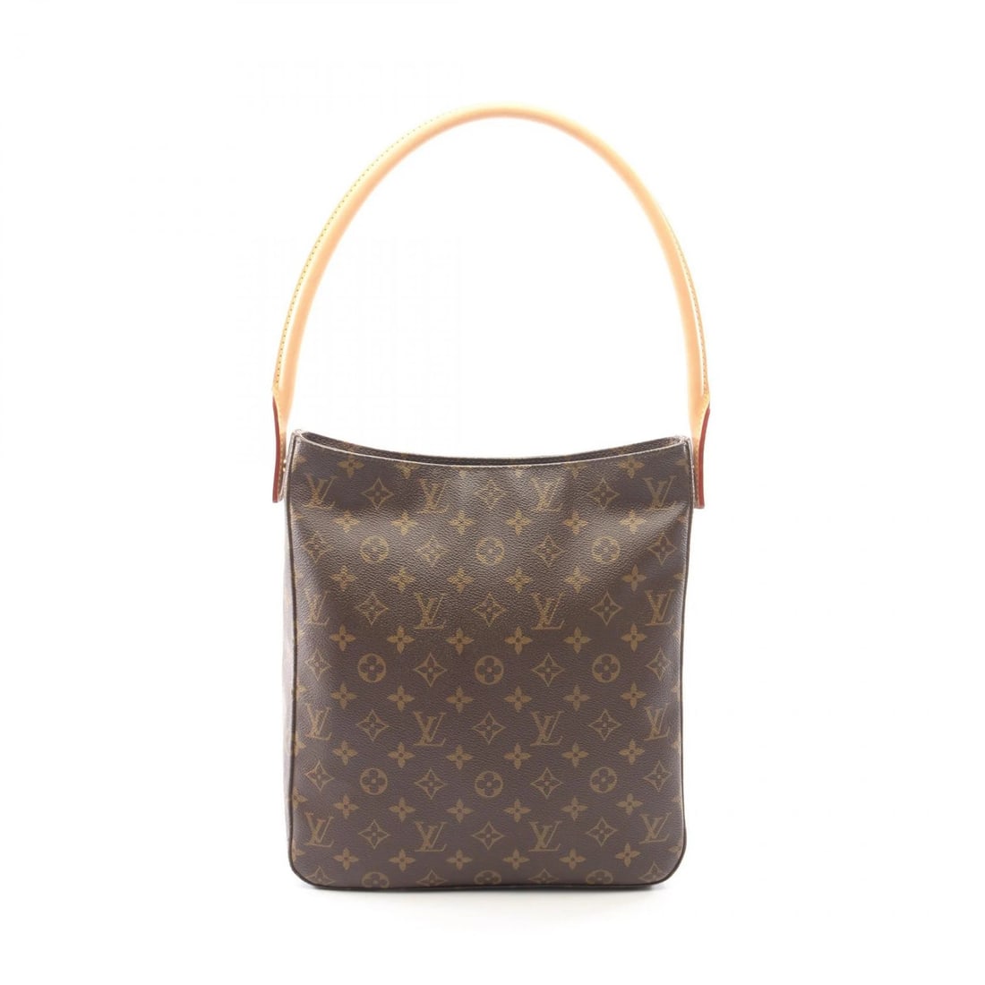 LOUIS VUITTON LOOPING GM SHOULDER BAG MONOGRAM LEATHER BROWN: LOUIS VUITTON Looping GM Shoulder Bag Monogram leather Brown Brand: LOUIS VUITTON Type/Style: Shoulder Bag Material: Monogram ? PVC coated canvas ? leather Color: Brown?ish colors Size: (H:12.2inch x 