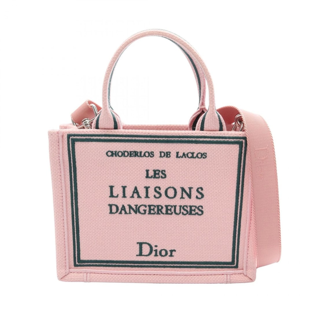 CHRISTAIN DIOR BOOK TOTE SMALL SHOULDER CROSSBODY TOTE HAND BAG: Christain Dior BOOK TOTE Small shoulder crossbody Tote hand Bag Brand: DIOR Type/Style: Tote Bag Material: canvas Color: Pink?ish colors ? Green?ish colors Size: (H:6.3inch x W:8.3inch x D:2.4inch)