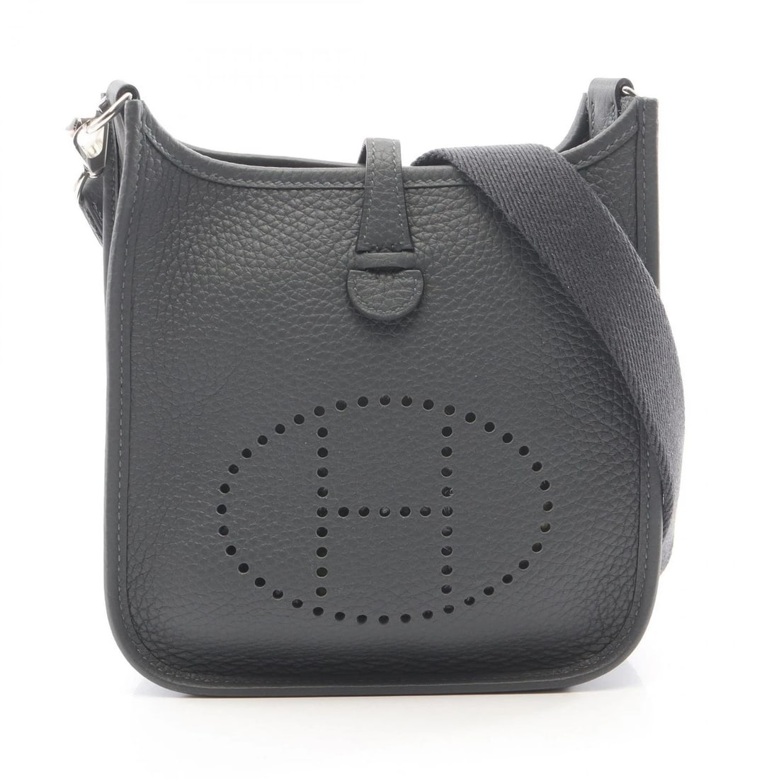 HERMES EVELYNETPM SHOULDER BAG CLEMENCE LEATHER: HERMES EvelyneTPM Shoulder Bag Clemence leather Brand: HERMES Type/Style: Shoulder Bag Material: Taurillon Clemence ? leather Color: Gray?ish colors Size: (H:7.1inch x W:6.5inch x D:2.2inch) Acces