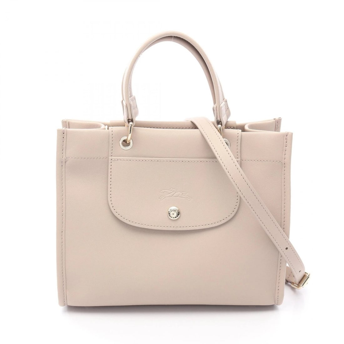 LONGCHAMP CABAS S TOP HANDLE SHOULDER HANDBAG: Longchamp Cabas S Top Handle Shoulder Handbag Brand: LONGCHAMP Type/Style: Handbag Material: leather Color: Beige?ish colors Size: (H:7.9inch x W:9.8inch x D:4.3inch) Accessories: None Acc