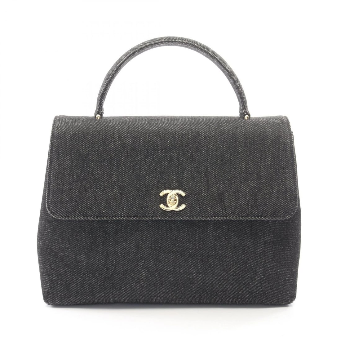 CHANEL COCO MARK HANDBAG DENIM BLACK: CHANEL COCO Mark Handbag Denim Black Brand: CHANEL Type/Style: Handbag Material: denim Color: Black?ish colors Size: (H:9.1inch x W:11.4inch x D:4.3inch) Accessories: None Accessories Noti