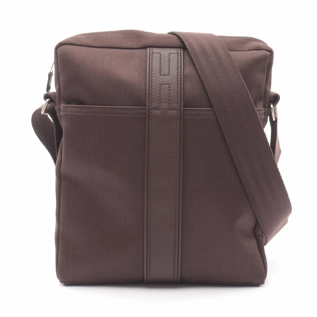 HERMES ACAPULCO POCHETTE BANDOULIERE SHOULDER CROSSBODY BAG: HERMES Acapulco Pochette Bandouliere Shoulder Crossbody Bag Brand: HERMES Type/Style: Shoulder Bag Material: Toile Chevrons ? leather ? Toile Chevrons Color: Brown?ish colors Size: (H:10.6inch x W:8.7