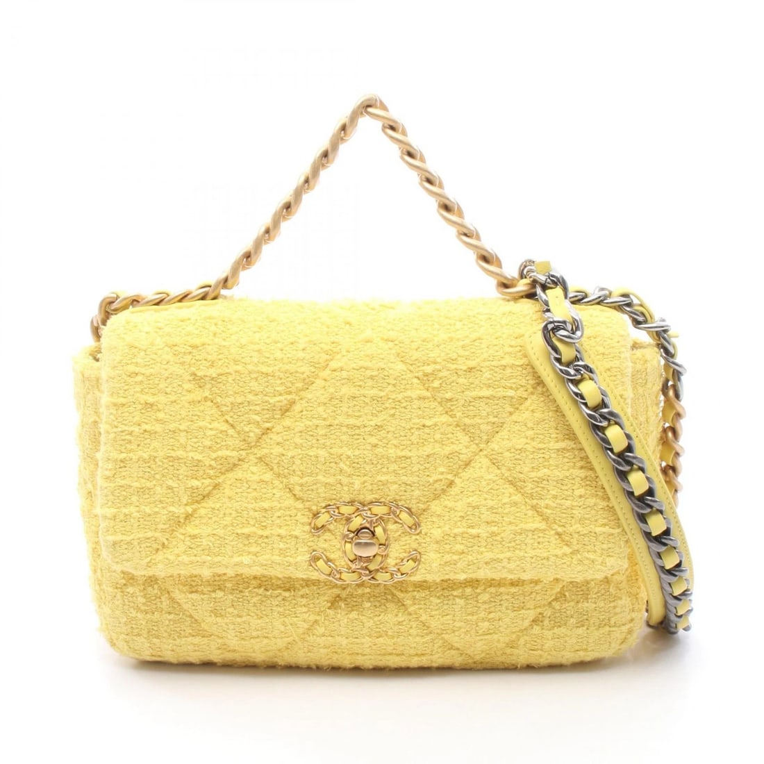 CHANEL 19 DIX-NEUF MATELASSE CHAIN SHOULDER CROSSBODY BAG (1 of 4)