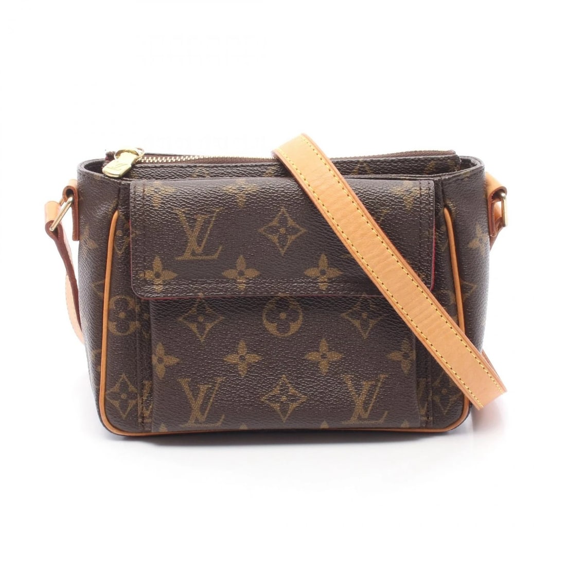 LOUIS VUITTON VIVACITE PM SHOULDER CROSSBODY BAG: LOUIS VUITTON Vivacite PM Shoulder crossbody Bag Brand: LOUIS VUITTON Type/Style: Shoulder Bag Material: Monogram ? PVC coated canvas ? leather Color: Brown?ish colors Size: (H:5.1inch x W:7.1inch x D